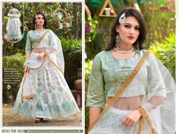 Tips Tops Lehnga Vol 2Viscose Chanderi Designer Lengha Suit